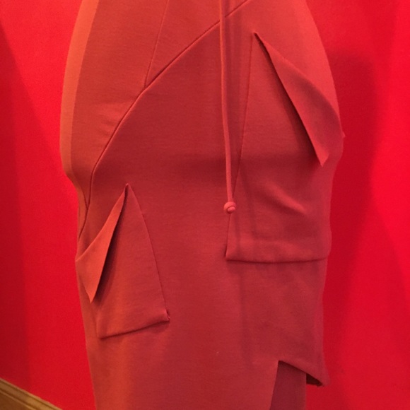 Kimberly Ovitz designer Assymetrical rust dress P - Picture 5 of 7